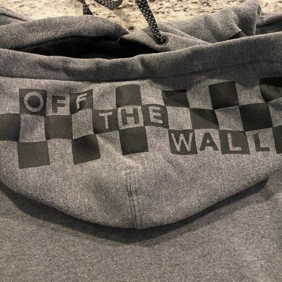 Vans Heather Gray Hoodie Small - Picture 6 of 8